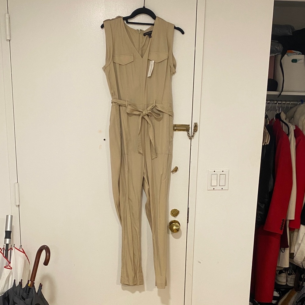 Stylish Tan Jumpsuit Banana Republic NWT